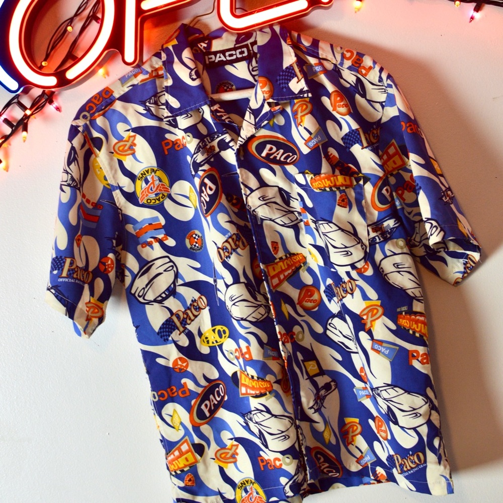 !!VINTAGE PACO JEANS RACER BUTTONUP!! DEADSTOCK1/1